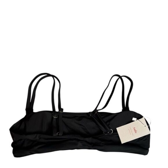 Andie Swim The Rockaway Bikini Swim Top in Black Size Medium NEW NWT $54 - Picture 3 of 6